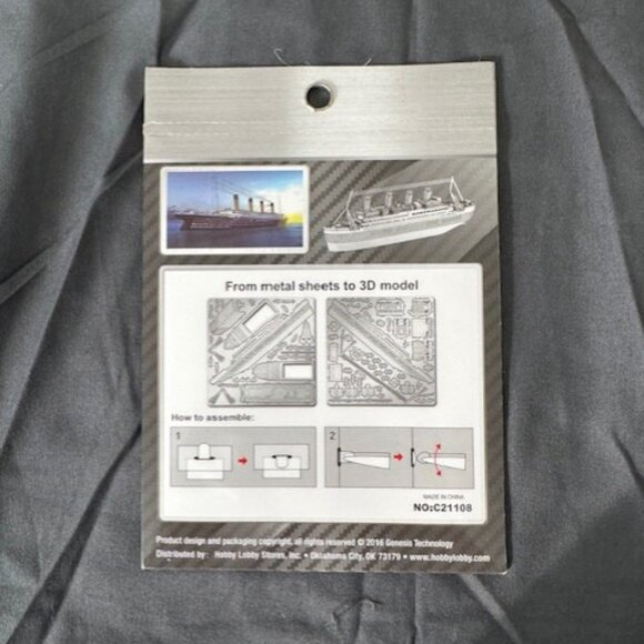 Titanic 3D Steel Metal Model Kit #1539550 Hobbies for Everyone - Picture 2 of 2